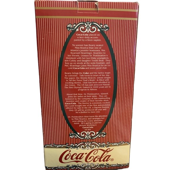 Coca-Cola Soda Fountain Teddy Bear - Bearnice Bearringer - Picture 6 of 7